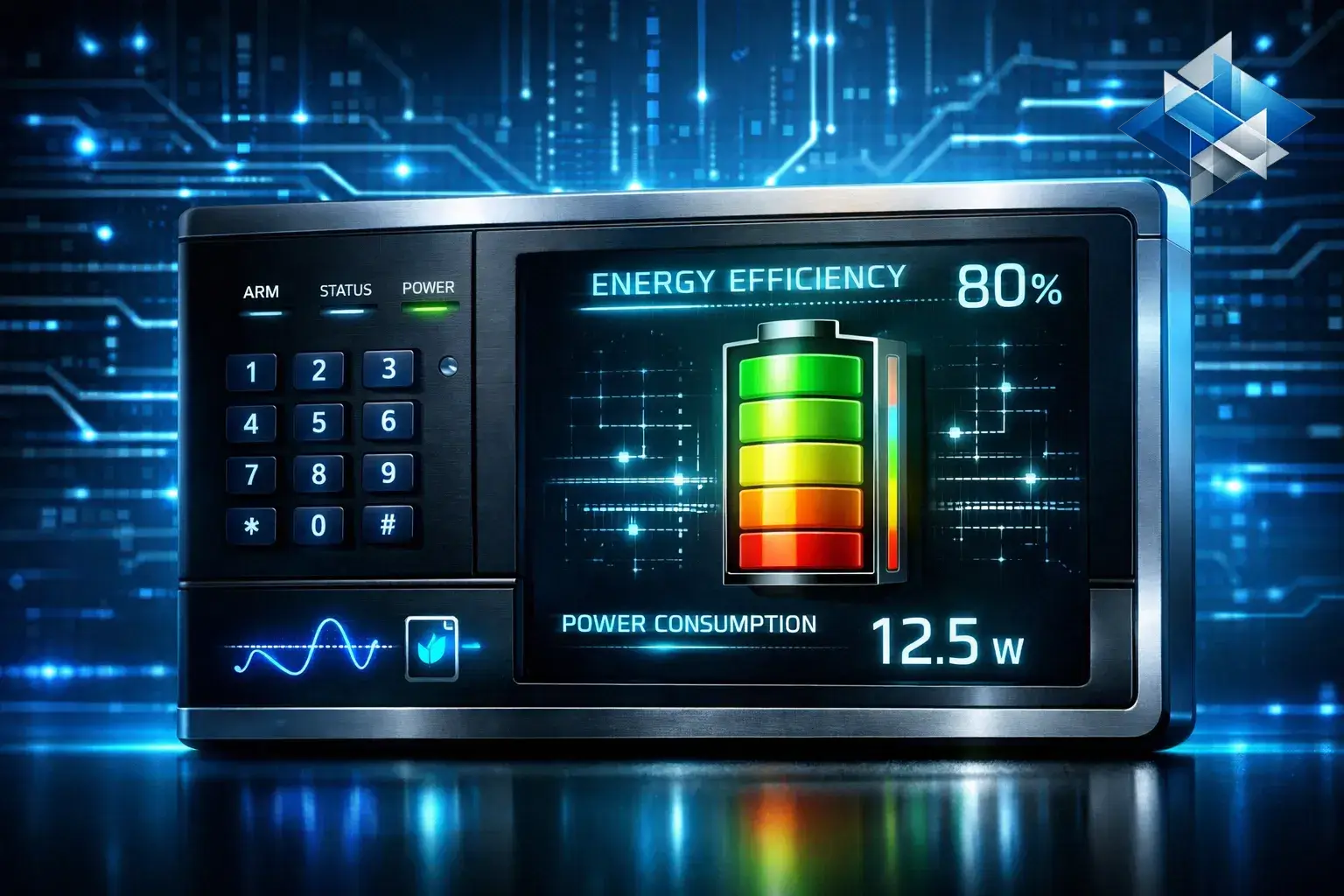 استهلاك الطاقة وكفاءة نظام الإنذار