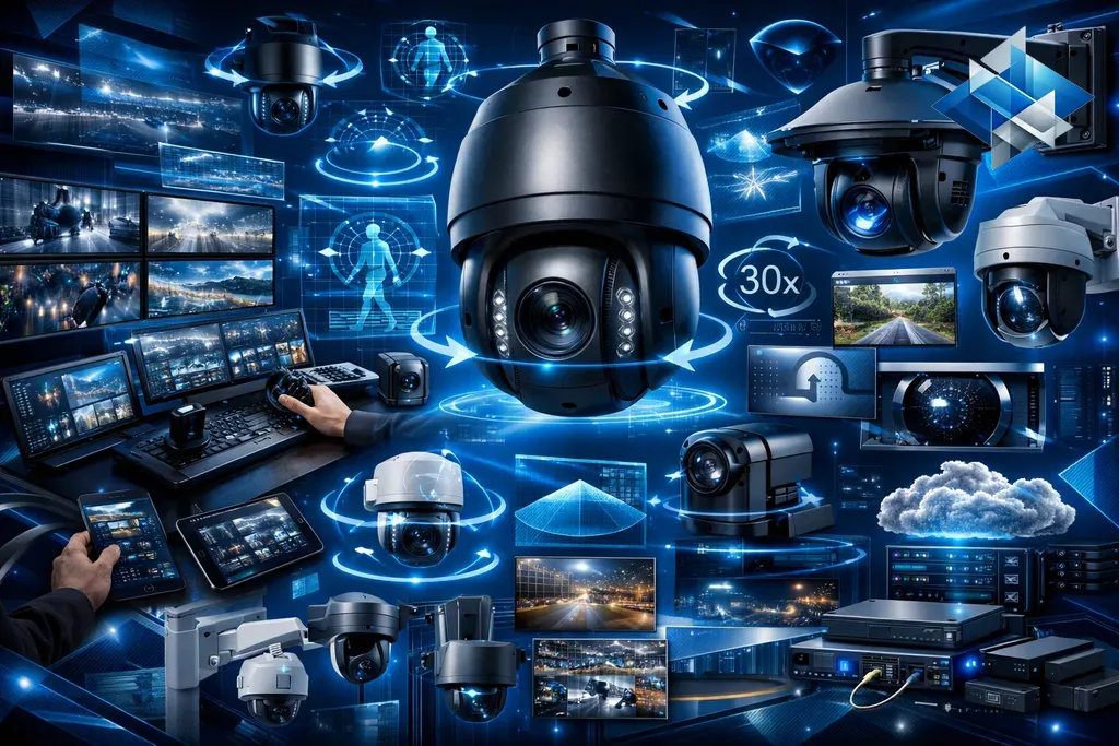 كاميرات PTZ المتحركة: التحكم الكامل 360 درجة