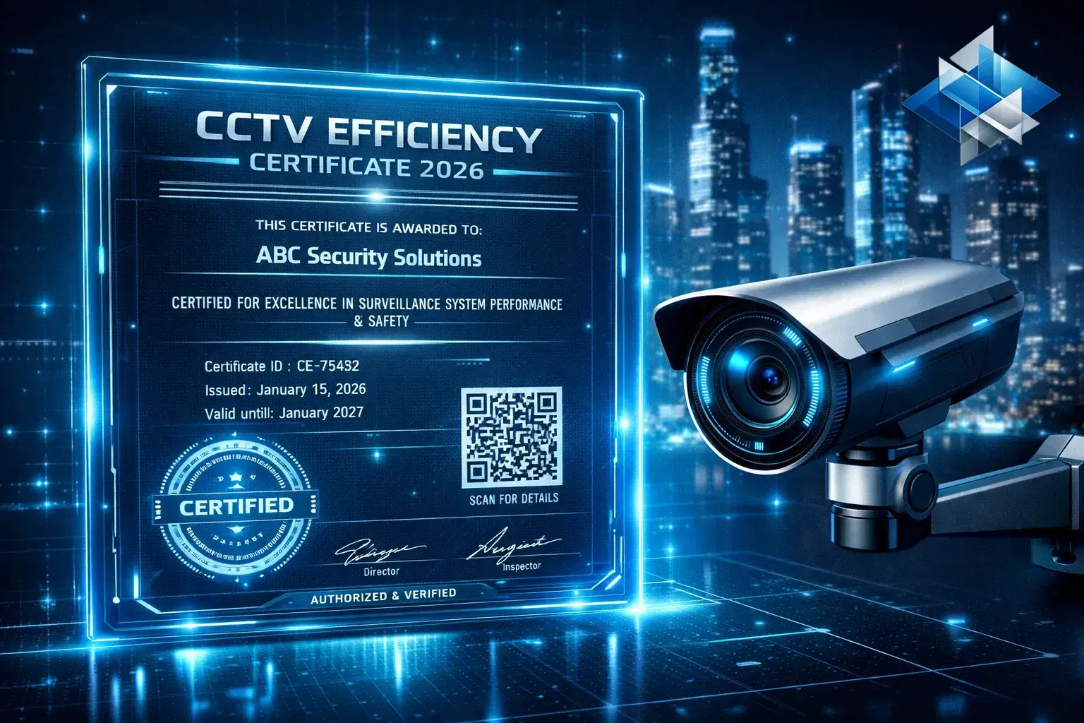 استخراج شهادة كفاءة كاميرات المراقبة الدليل القانوني الكامل