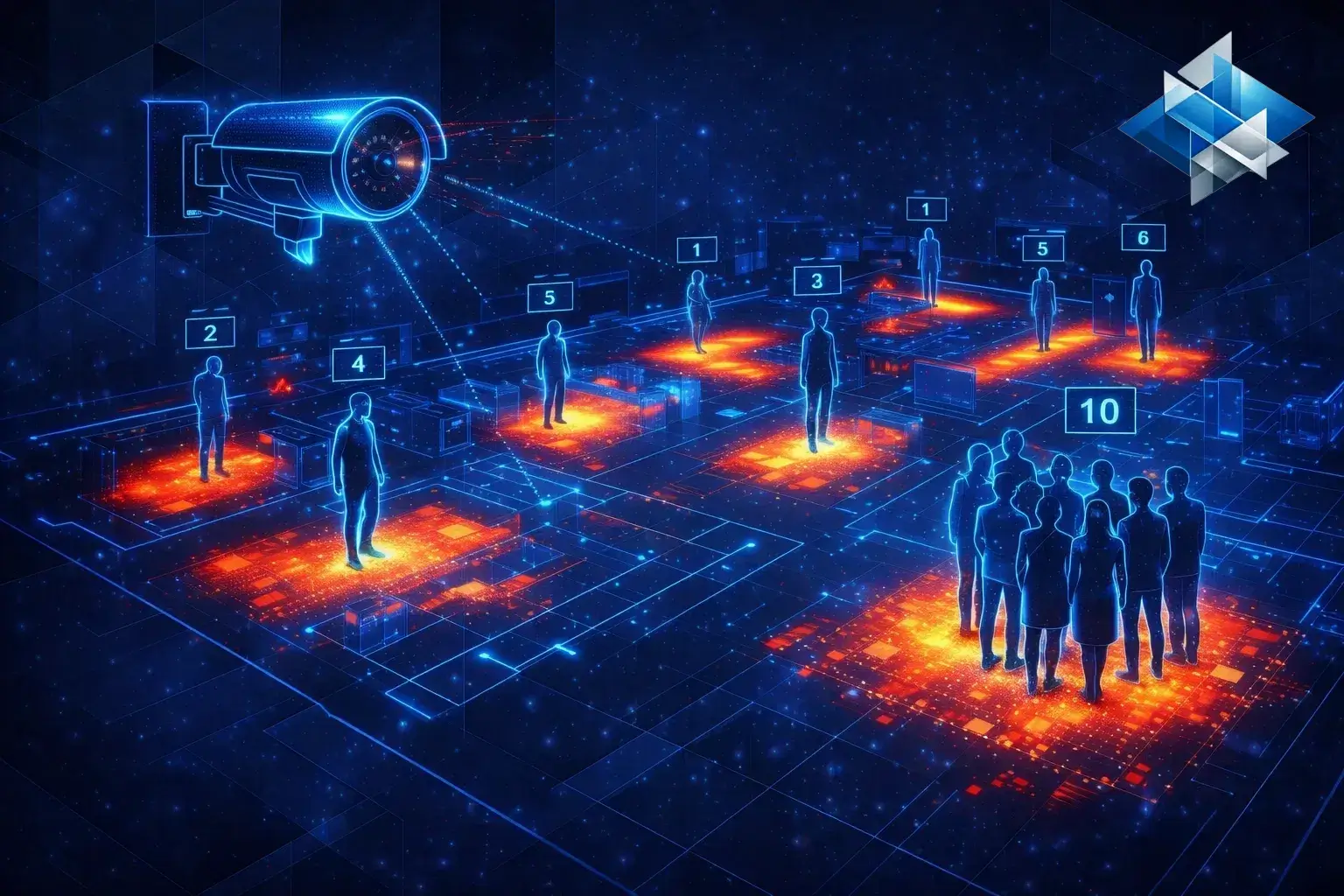 الكاميرات الذكية للأعمال: عد الأشخاص والخرائط الحرارية (2026)