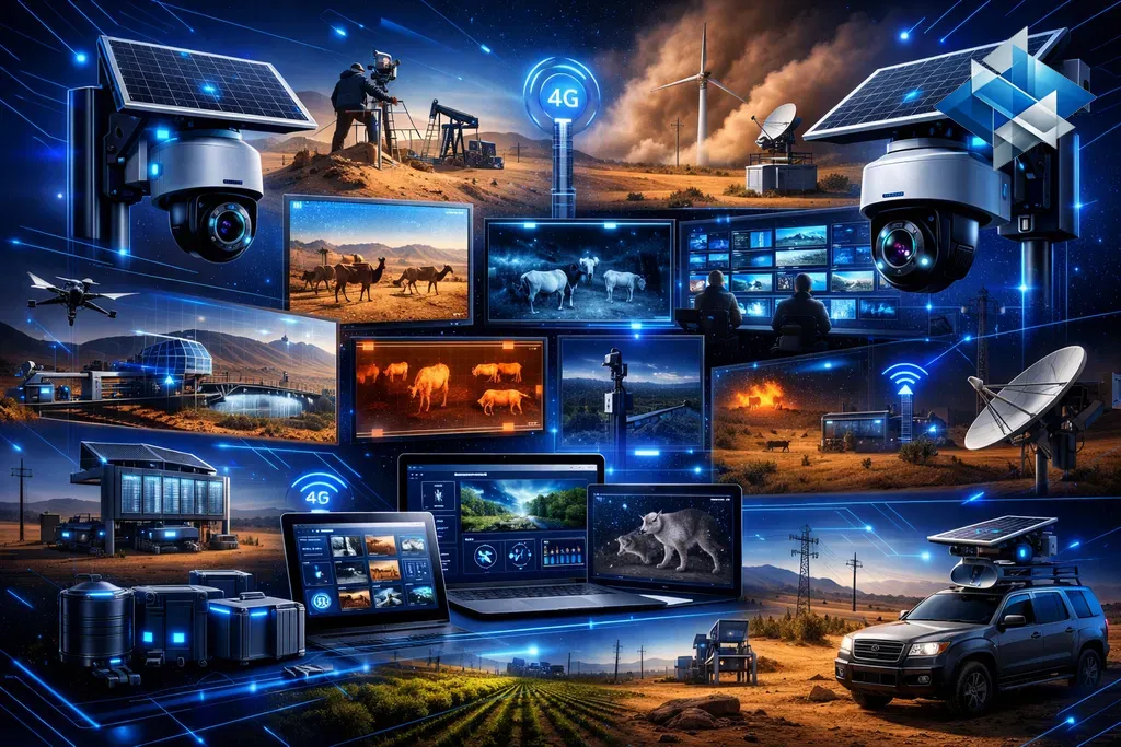 كاميرات الطاقة الشمسية 4G: العيون التي لا تنام في الصحراء والمزارع (2026)