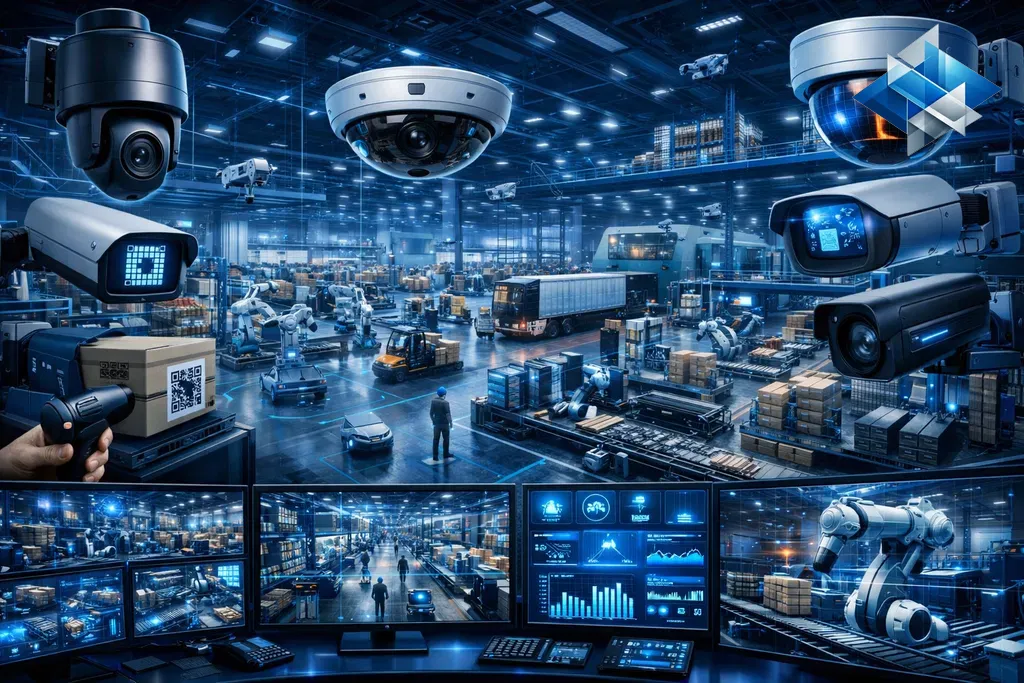 كاميرات المراقبة للمصانع والمستودعات: حلول المساحات الكبيرة (2026)