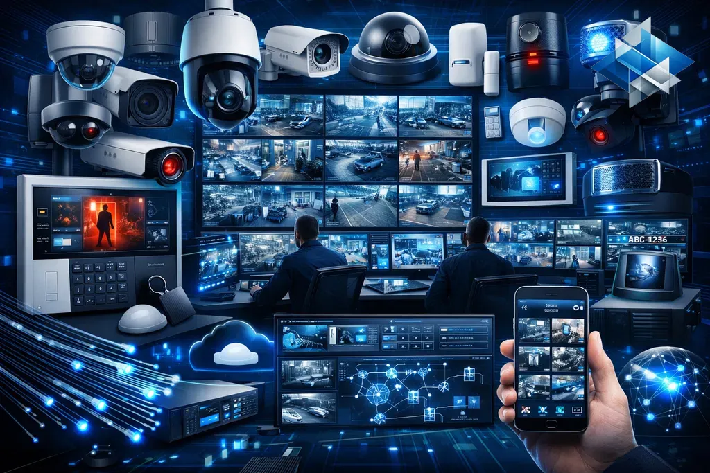 تكامل نظام الإنذار مع الكاميرات الأمنية