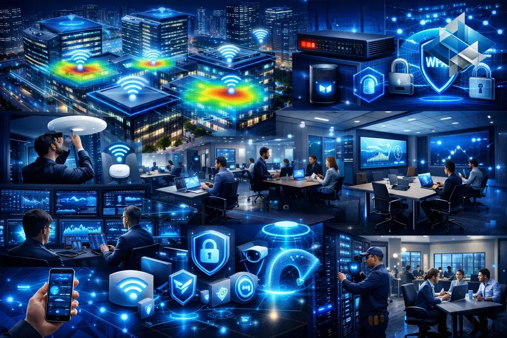 شبكات الواي فاي للشركات: تغطية كاملة وأمان عالي