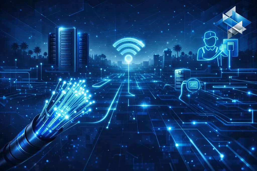 خدمات الشبكات بالأحساء: تمديد وتركيب شبكات احترافية