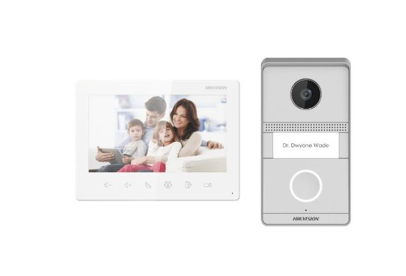 طقم اتصال فيديو داخلي هيكفيجن للمباني السكنية – DS-KIS602