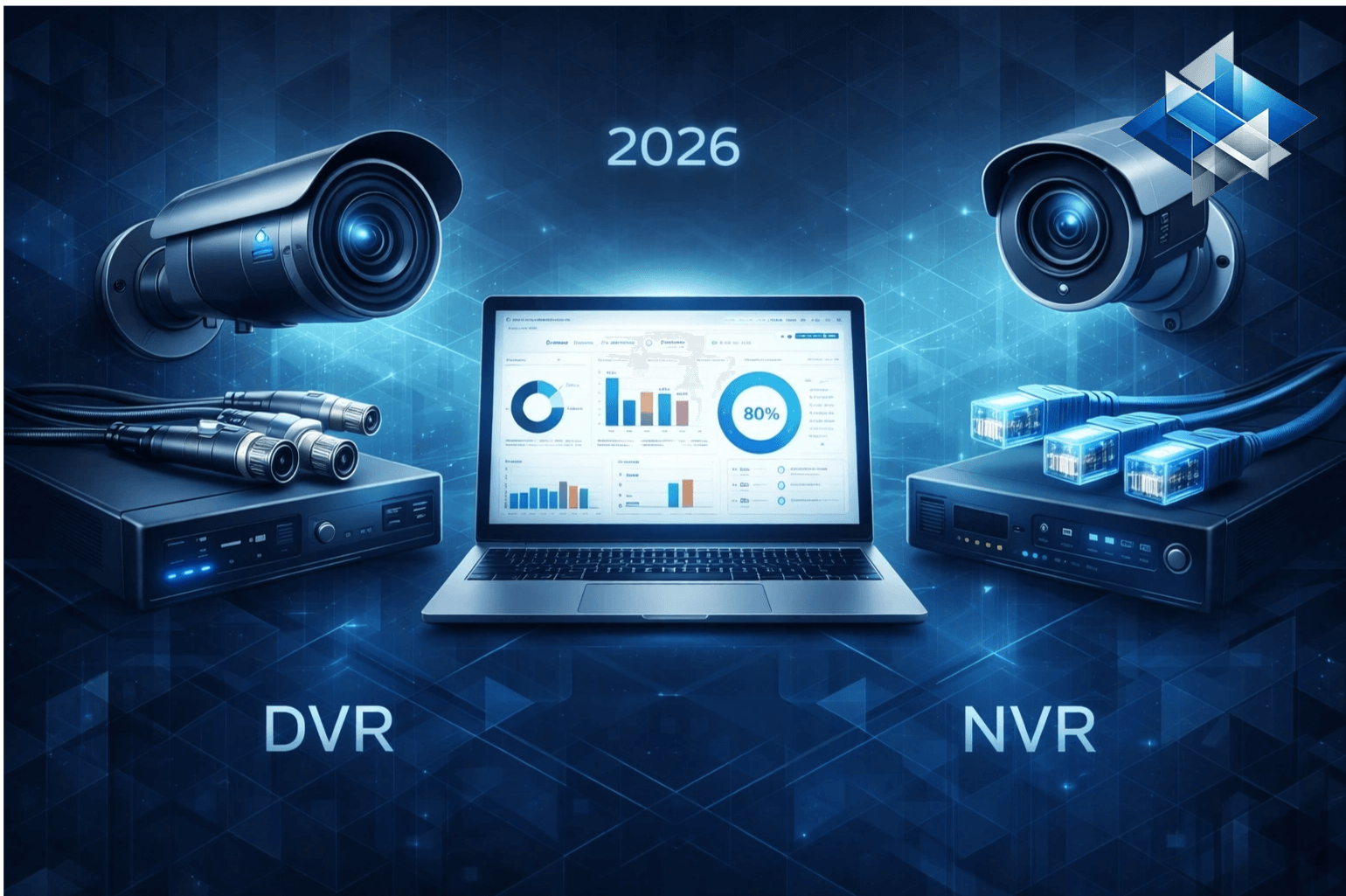 التخزين وأجهزة التسجيل: DVR vs NVR – الدليل الكامل 2026