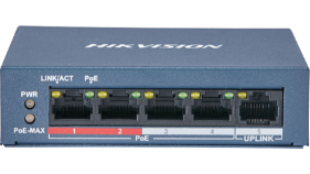 سويتش هيكفيجن Gigabit PoE 4 منافذ للمنطقة الشرقية – DS-3E0505P-E
