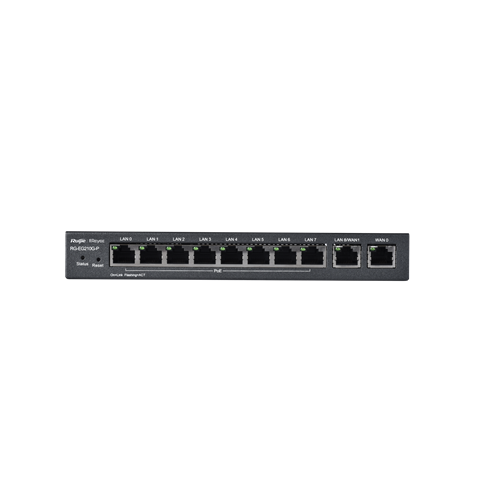 راوتر جيجابت PoE Reyee RG-EG310GH-P-E (10 منافذ) بقدرة 110W